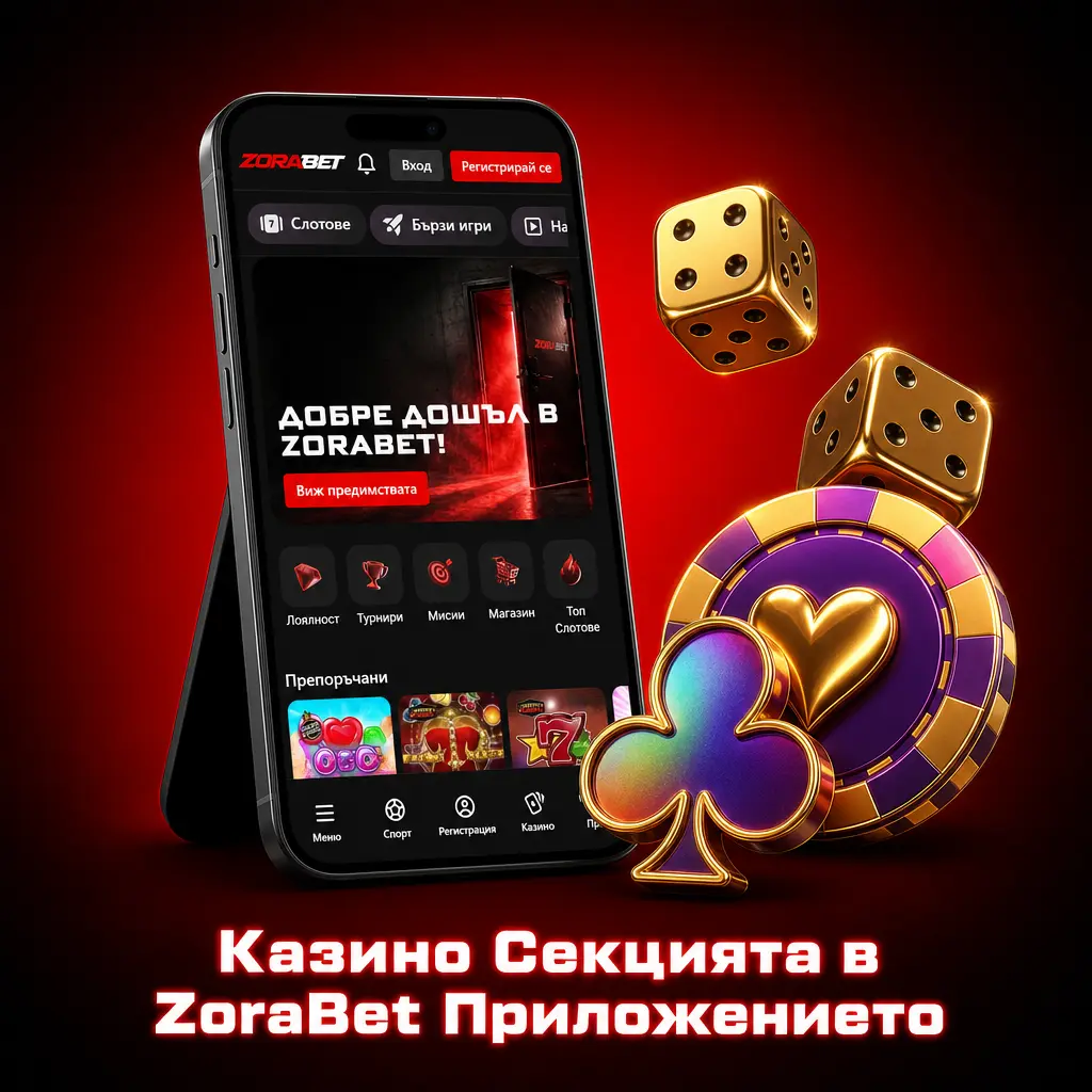 ZoraBet казино приложение с над 5000 слот игри, блекджек, рулетка, покер и лайв казино секция