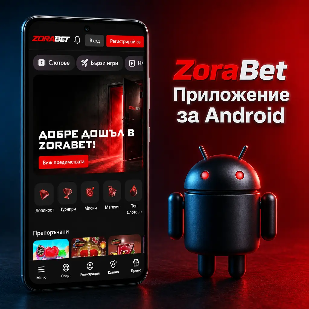 ZoraBet Android APK приложение за спортни залози и казино игри на мобилно устройство